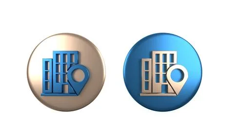 Colorful Map pointer with house icon isolated on white background. Home loc.. 库存插图
