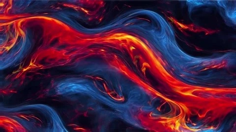 Colorful marble liquid flow has unique and beautiful pattern lines. 4K Stock Footage 295710783