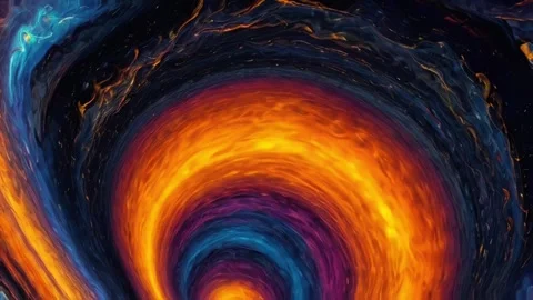 Colorful marble liquid flow has unique and elegand swirl pattern gold red Stock-Footage 295714763