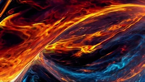 Colorful marble liquid flow has unique and beautiful golden sand line pattern.4K Stock-Footage 295720118