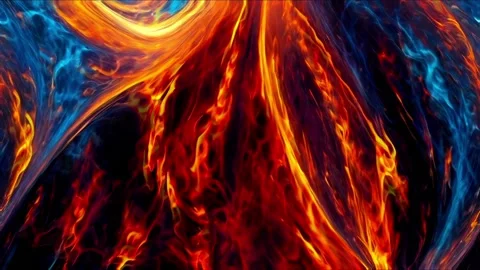 Colorful marble liquid flow has unique and beautiful golden sand line pattern.4K Stock-Footage 295747091