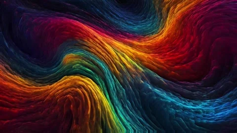 Colorful marble liquid flow has unique and beautiful pattern lines. 4K Video stock 295760858
