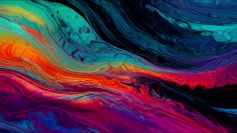 Colorful marble liquid flow has unique and beautiful pattern lines. 4K 스톡 동영상 295761249