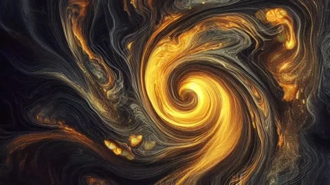 Colorful marble liquid flow has unique and beautiful swirl pattern gold. 4K Stock Footage 295761483