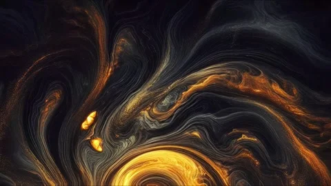 Colorful marble liquid flow has unique and beautiful golden sand line pattern.4K 스톡 동영상 295761515