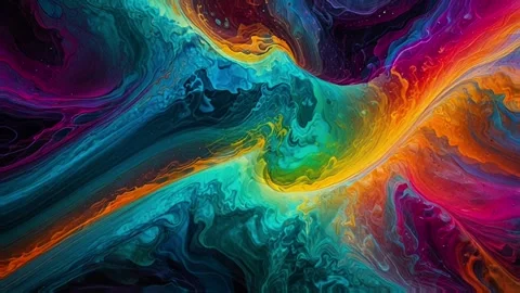 Colorful marble liquid flow has unique and beautiful pattern lines. 4K 스톡 동영상 295763528