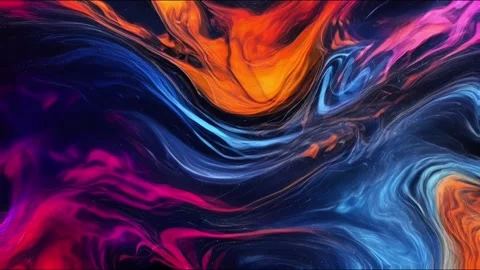 Colorful marble liquid flow has unique and beautiful pattern lines. 4K 스톡 동영상 295763658