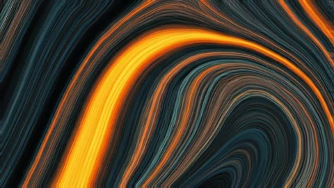 Colorful marble liquid flow has unique and beautiful golden sand line pattern.4K Stock-Footage 295763979