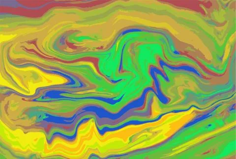 Colorful marble pattern. Fluorescent liquid background. Artwork abstract vector Illustrazione stock