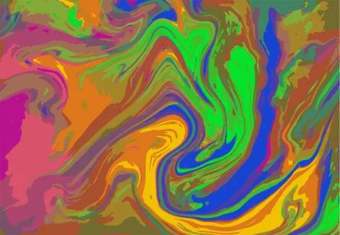 Colorful marble pattern. Fluorescent liquid background. Artwork abstract vector 스톡 일러스트