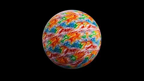 Colorful marble sphere Stock Illustration