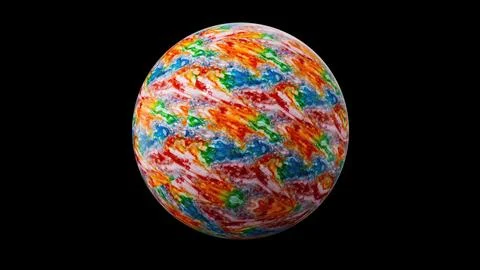 Colorful marble sphere Stock Illustration