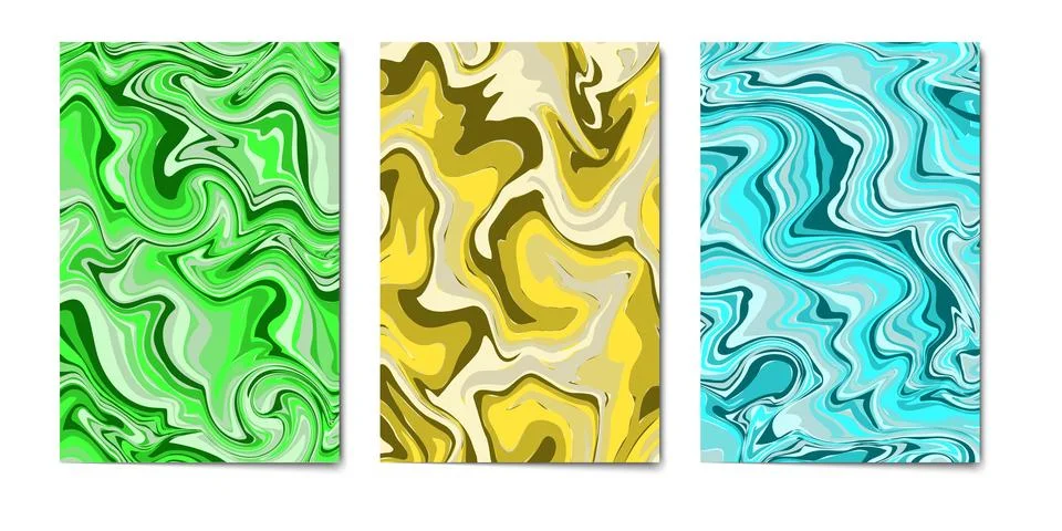 Colorful marble texture backgrounds Stock Illustration