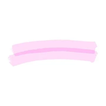 Colorful marker highlight strokes, scribble underlines, cute hand drawn pen Illustrazione stock