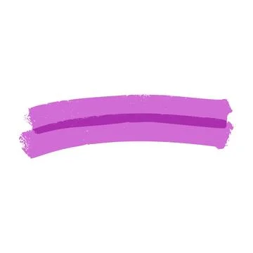Colorful marker highlight strokes, scribble underlines, cute hand drawn pen Stock Illustration