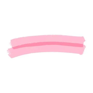 Colorful marker highlight strokes, scribble underlines, cute hand drawn pen Illustrazione stock
