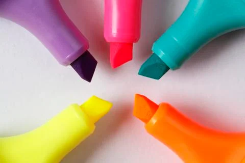 Colorful marker isolated on white background Stock Photos