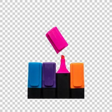 Colorful markers Stock Illustration