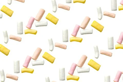 Colorful marshmallows. pattern. Stock Photos