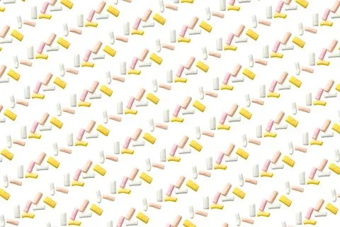 Colorful marshmallows. pattern. Stock Photos