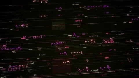 Colorful mathematical formulas. Animation. Software mathematical formulas in Stock-Footage 152590024