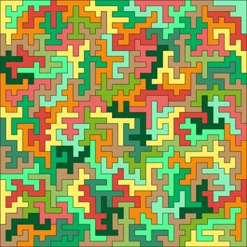 Colorful maze pattern vector illustration Stock Illustration