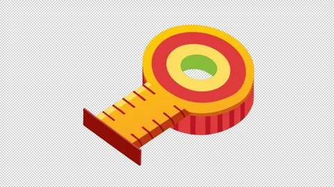 Colorful Measuring Tape Stock Footage 321869874