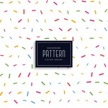 Colorful memphis confetti style pattern background Stock Illustration