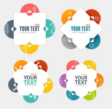 Colorful Menu Layout Set for Your Business. Vector Stock Illustration