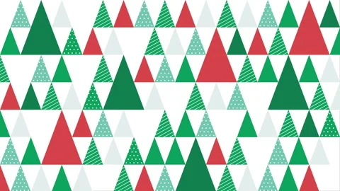 Colorful Merry Christmas triangle pattern motion Stock Footage 255698787