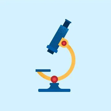 Colorful microscope vector illustration Stock Illustration