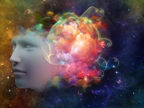 Colorful Mind 库存插图