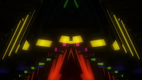 Colorful Mirror Pattern Video stock 79446757