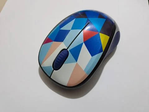Colorful modern computer mouse Stock Photos