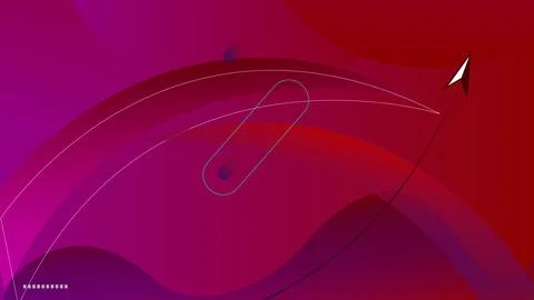 Colorful modern Digital Pattern with Fluid Shapes red and pink color illust.. Illustrazione stock