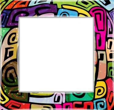 Colorful modern frame Stock Illustration