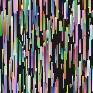 Colorful modern gradient background with vertical rounded stripe pattern Stock Illustration