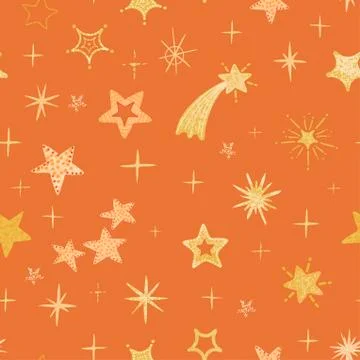 Colorful modern seamless pattern with star shape Illustrazione stock