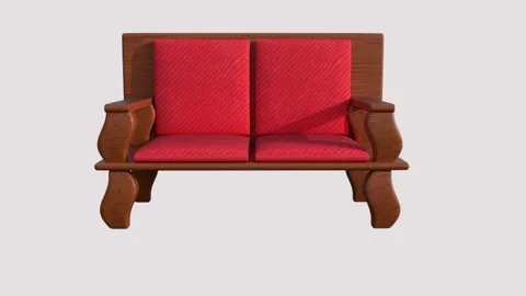 Colorful Modern Sofa Stock Footage 340826194