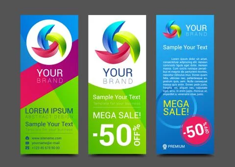 Colorful modern text box template for website computer Stock Illustration