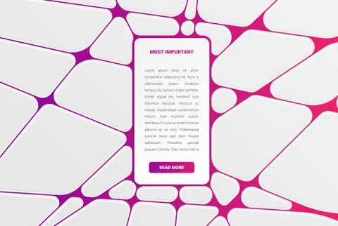 Colorful modern white card template with colorful design Stock Illustration