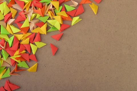 Colorful modules origami Stock Photos