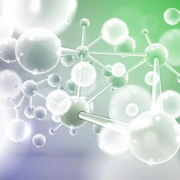 Colorful molecules, vector illustration イラスト素材