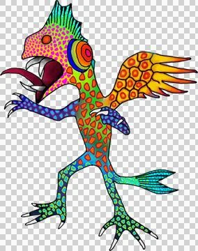 Colorful monster Stock Illustration