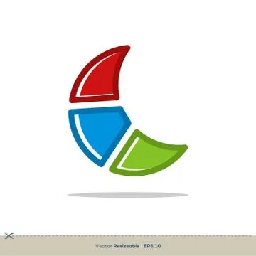 Colorful Moon Vector Logo Template Illustration Design. Vector EPS 10. Ilustração Stock