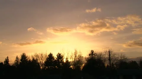 Colorful Morning Sunrise Stock Footage