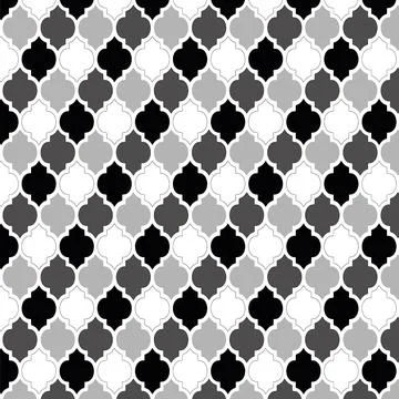 Colorful Moroccan pattern with isolated white background Illustrazione stock