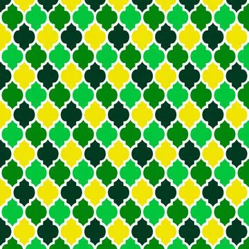 Colorful Moroccan pattern with isolated white background Illustrazione stock