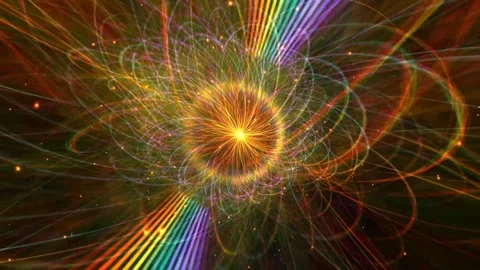 Colorful Morph Spirals Space Motion Background Stock-Footage 276918520