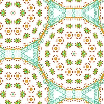 Colorful mosaic abstract Seamless pattern Illustrazione stock